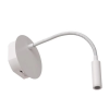 Applique liseuse JOLIJN avec flexible sans fil rechargeable blanc - Lucide - Valente Design