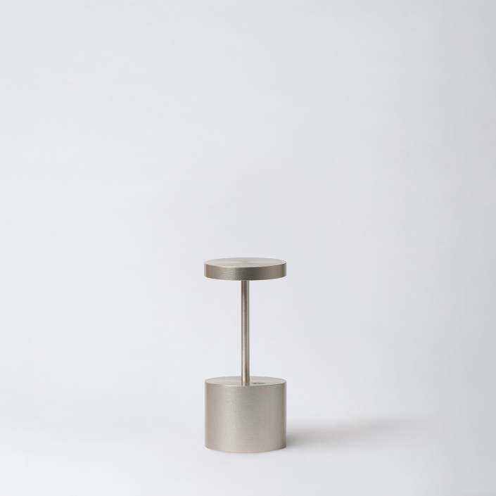 Lampe sans fil LUXCIOLE MINI argent - Hisle - Valente Design