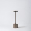 Lampe sans fil LUXCIOLE PM argent fumé - Hisle - Valente Design