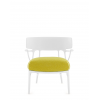 Fauteuil A.I. LOUNGE Bouclé Riccio jaune - Kartell - Valente Design - de face