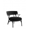 Fauteuil A.I. LOUNGE Bouclé Riccio noir structure noire - Kartell - Valente Design