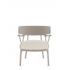 Fauteuil A.I. LOUNGE Bouclé Riccio blanc structure gris - Kartell - Valente Design - de face