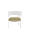 Fauteuil A.I. LOUNGE Texture jaune structure blanc - Kartell - Valente Design