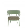 Fauteuil A.I. LOUNGE Texture gris structure vert - Kartell - Valente Design