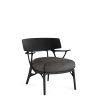 Fauteuil A.I. LOUNGE PANAMINO BASIC gris anthracite structure noir - Kartell - Valente Design