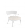 Fauteuil A.I. LOUNGE PANAMINO BASIC blanc structure blanc - Kartell - Valente Design