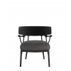 Fauteuil A.I. LOUNGE PANAMINO BASIC gris anthracite structure noir - Kartell - Valente Design - de face