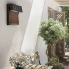 Applique Sisal A/01 Outdoor fibre marron - Bover - Valente Design - sur terrasse