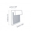 Dimension applique Sisal A/01 Outdoor - Bover - Valente Design