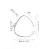 Dimension applique Tria 04 Outdoor - Bover - Valente Design