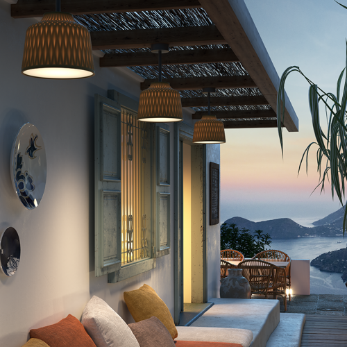 Plafonniers Soft PF/30 Outdoor gris olive - Bover - Valente Design