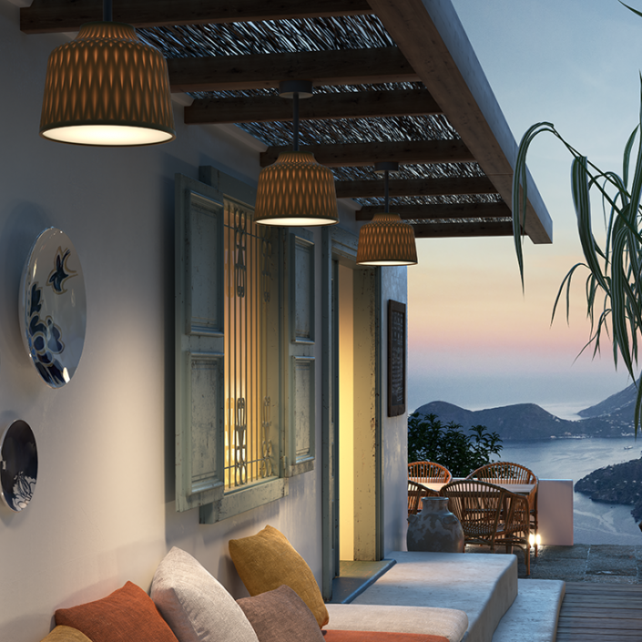 Plafonniers Soft PF/30 Outdoor gris olive - Bover - Valente Design
