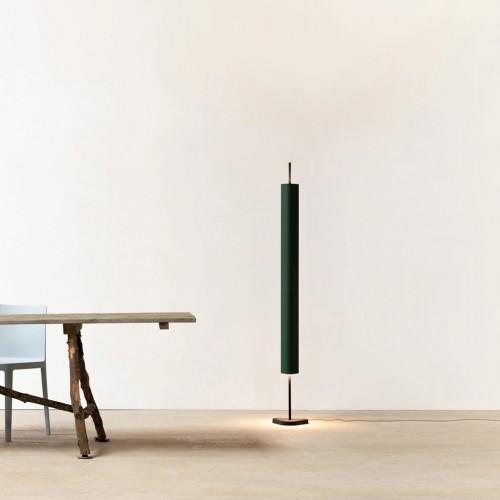 Lampadaire Emi Floor deep green - Flos - Valente Design - éclairé dans salle à manger