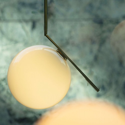 Suspension IC S2 24K Gold Edition limitée Flos - Valente Design - éclairée