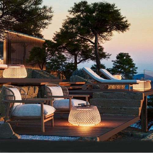 Table basse Nans Bag/38 Outdoor marron - Bover - Valente Design