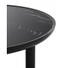 Table K-Top Kartell - mise en scène intérieur salon - Grande table basse  zoom - Noir Marquina / Noir