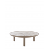 Table K-Top Kartell -zoom de la table basse - Nature Tundra / Tourterelle