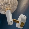 Applique Par 18 Catellani and Smith - Valente Design - de côté allumée - Modèle blanc
