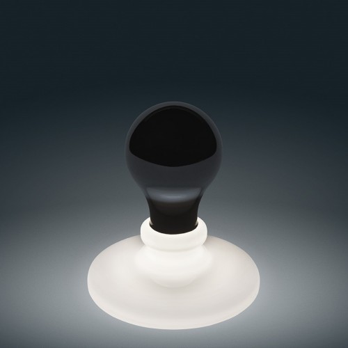 Lampe de table Light Bulb Foscarini - Valente Design - lampe de face noire éteinte