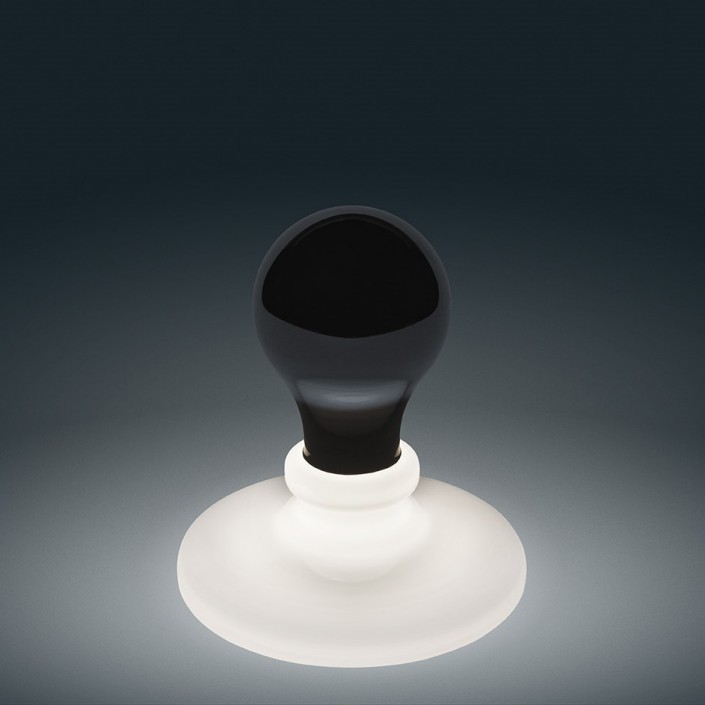 Lampe de table Light Bulb Foscarini - Valente Design - lampe de face noire éteinte