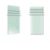 Sèche serviettes Solaris 1500w blanc brillant avec reflet vert de la marque Fondis - Valente design