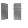 Sèche serviettes Solaris 1500w gris anthracite brillant de la marque Fondis - Valente design