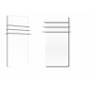 Sèche serviettes Solaris 1500w blanc mat de la marque Fondis - Valente design