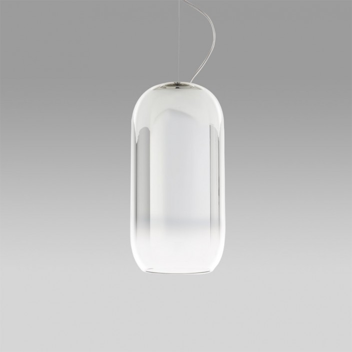 Suspension Gople - Argent - Verre soufflé - Artemide - Valentedesign.com