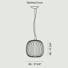 Dimensions Spokes Ambient 2 midi - Foscarini