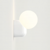 Applique Lyra Single Wall  blanc Astro Lighting - Valente Design - allumée dans une entrée