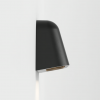 Applique Mast Twin Noir - Astro- de profil et éclairée
