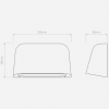 Applique Mast Twin Noir - Dimensions