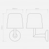 Applique murale Ella Wall - Astro - Valente Design - dimensions