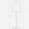 lampe de table Ella Table - Astro lighting - Valente Design - dimensions