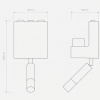 Applique murale Venn Reader - Astro Lighting - dimensions