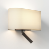 Applique murale Venn Reader - Astro Lighting - éclairé - base bronze - abat jour mastic