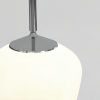 Suspension Nara Pendant - Astro Lighting - base chrome poli - zoom- abat-jour Nara taper opale