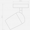 Applique/ Plafonnier Koto Surface - Astro Lighting - dimensions