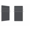 Sèche serviettes  Solaris 63 1000w noir mat de la marque Fondis - Valente Design