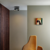 Plafonnier Koto Triple Round - Astro Lighting - Base noir mat zoom - mise en scène intérieur