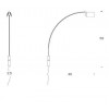 Dimensions applique Falena FontanaArte Valente Design