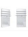 Sèche serviettes Solaris 550w effet miroir de la marque Fondis - Valente Design