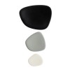 Kartell - Set plateau NAMASTE - Finition Noir GRis Tourterelle - Zoom de chaque assiette
