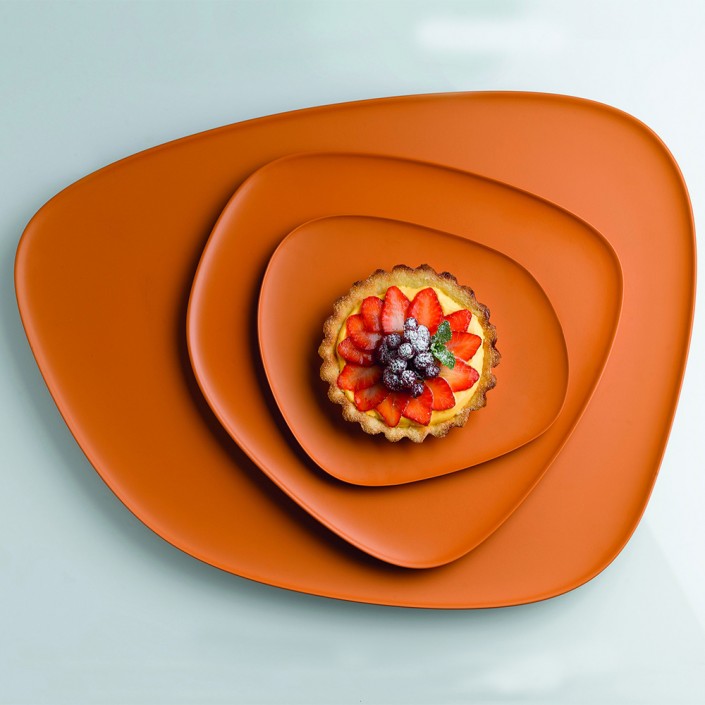 Kartell - Set plateau NAMASTE - Finition orange - mise en scène art de la table
