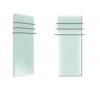 Sèche serviettes Solaris 45 1000w   blanc brillant avec reflet vertde la marque Fondis - Valente Design