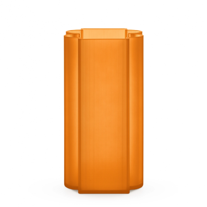 VASE OKRA - KARTELL - GRAND MODELE -ORANGE