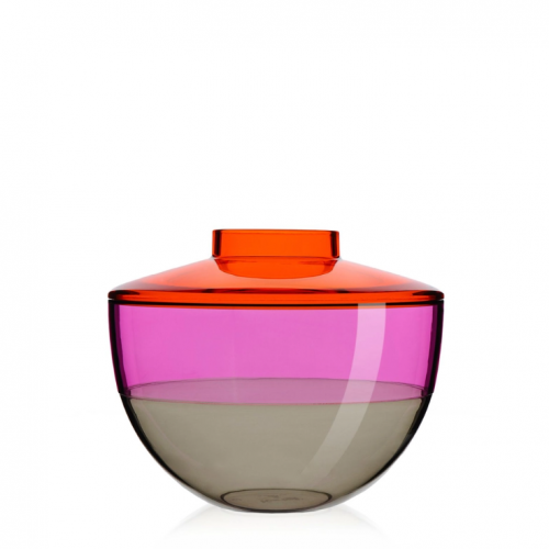 VASE SHIBUYA - KARTELL - FINITION ORANGE ROUGE GRIS