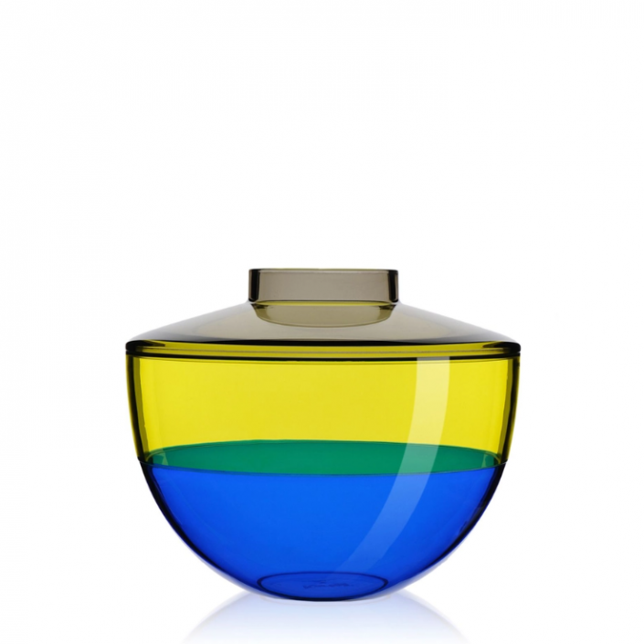 VASE SHIBUYA -KARTELL - FINITION GRIS JAUNE BLEU