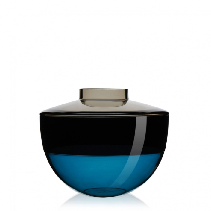 VASE SHIBUYA - KARTELL - FINITION GRIS FUME BLEU