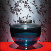 VASE SHIBUYA - KARTELL - MISE EN SCENE GRIS FUME BLEU